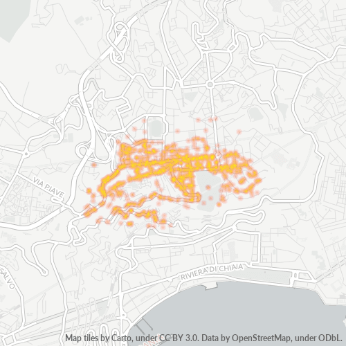 80127 Mappa di concentrazione per la densità di aziende