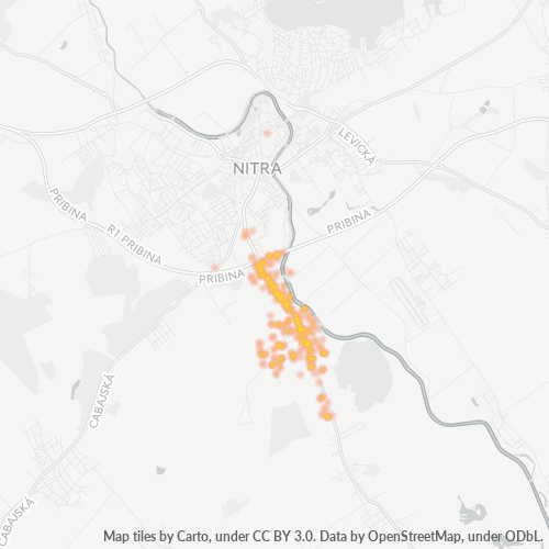 949 05 Teplotná mapa obchodnej hustoty