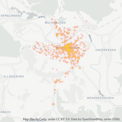 Heatmap für plz 37213