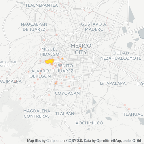 01120 Mapa de calor de densidad empresarial
