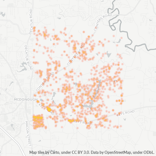 30252 Business Density Heatmap