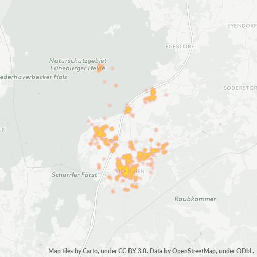 Heatmap für plz 29646
