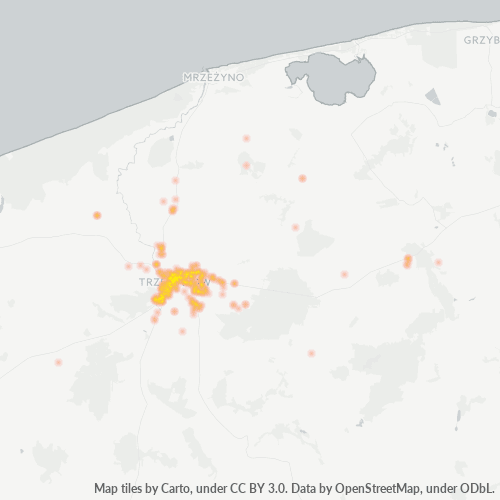 72-320 Mapa intensywności działalności gospodarczej