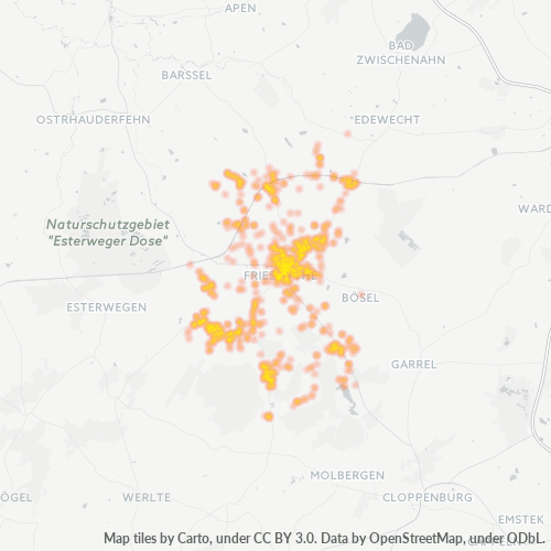 Heatmap für plz 26169