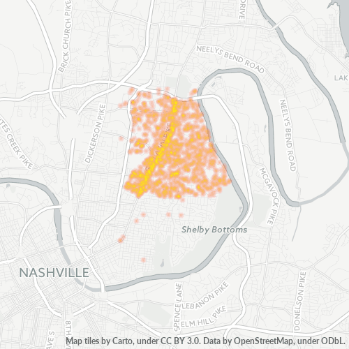 37216 Business Density Heatmap