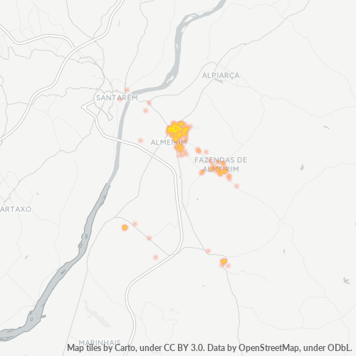 2080 Heatmap de Densidade da Empresa