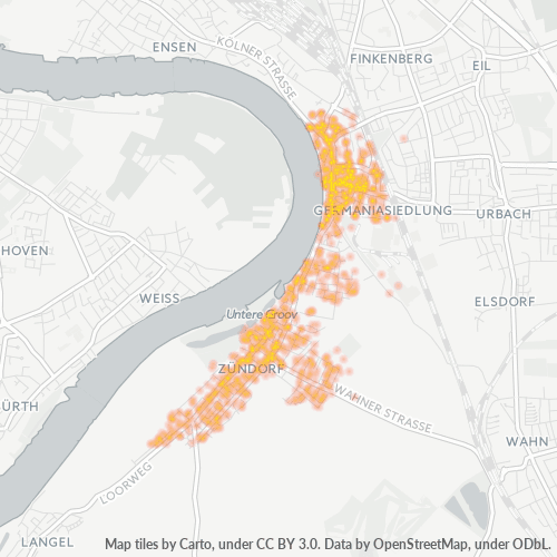 51143 Standortdichte-Heatmap