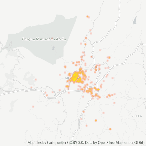 5000 Heatmap de Densidade da Empresa