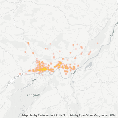 Heatmap für postleitzahl 4650