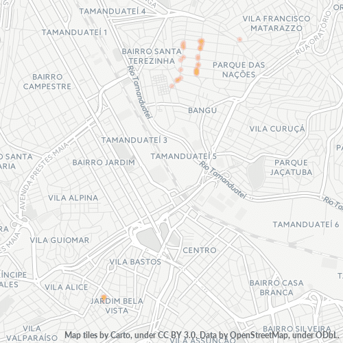 09240-000 Mapa de calor de densidad empresarial