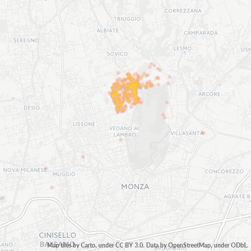 20853 Mapa de densitat de negocis 20853 Mapa de densitat de negocis