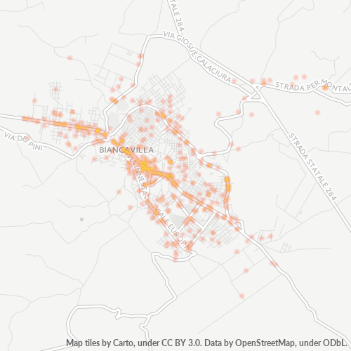 Mappa di calore per cap 95033