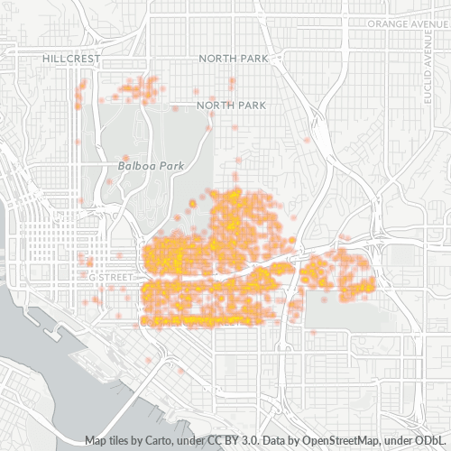 92102 Business Density Heatmap