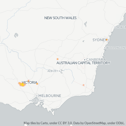 3465 Business Density Heatmap