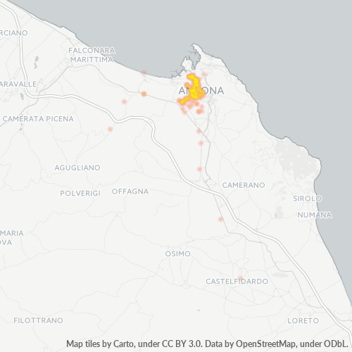 Mappa di calore per cap 60127