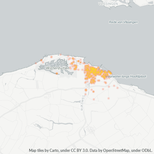 Heatmap voor postcode 4511