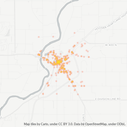 46923 Business Density Heatmap