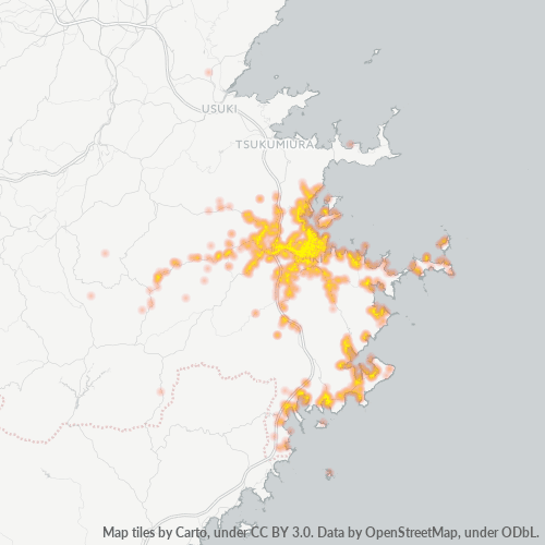 876 事業密度ヒートマップ