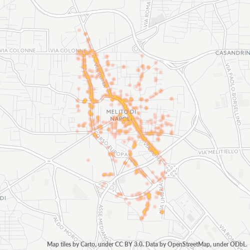 Mappa di calore per cap 80017