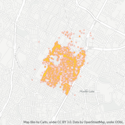 78751 Business Density Heatmap