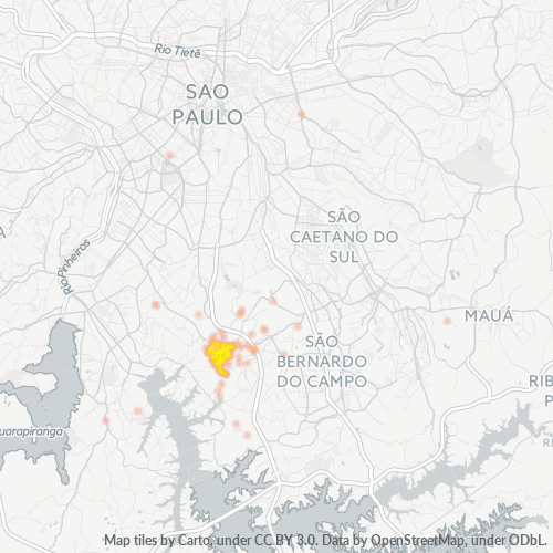 09910-000 Heatmap de Densidade da Empresa