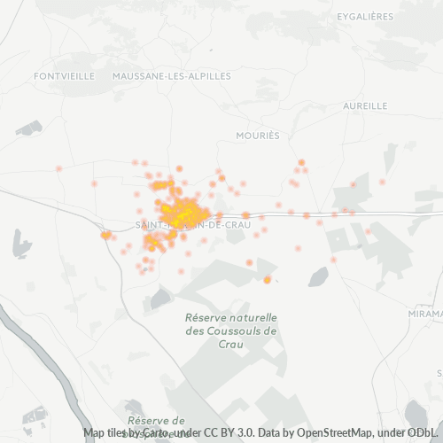 13310 Mapa de densitat de negocis 13310 Mapa de densitat de negocis