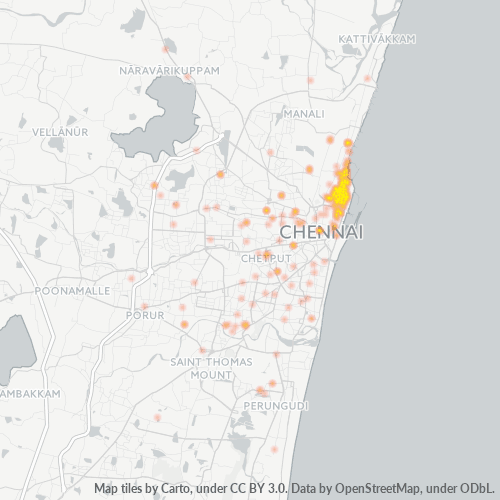 600013 Business Density Heatmap