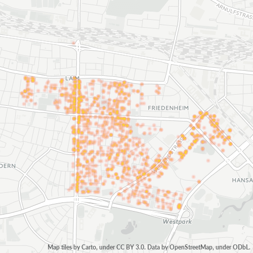 80686 Standortdichte-Heatmap