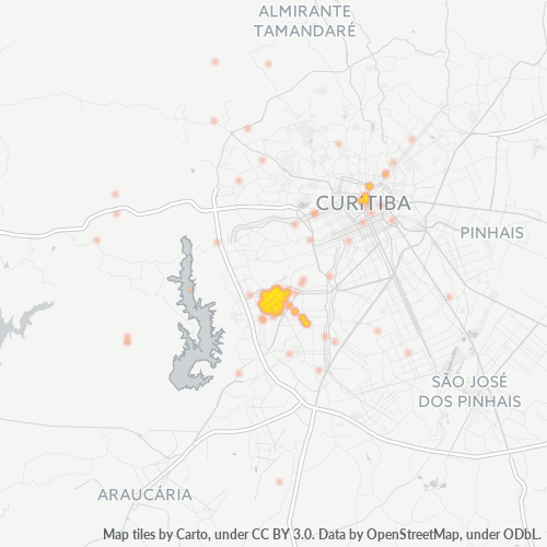 81330-000 Mapa de calor de densidad empresarial
