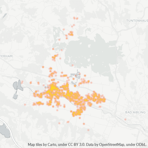 Heatmap für plz 83052