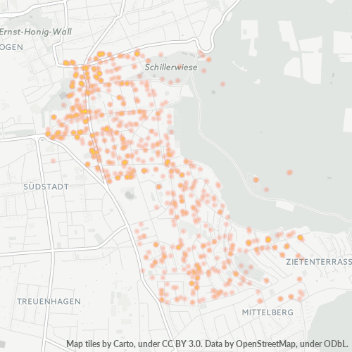 Heatmap für plz 37085