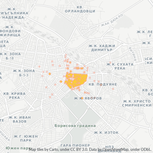 1504 Топлинна карта на бизнеса