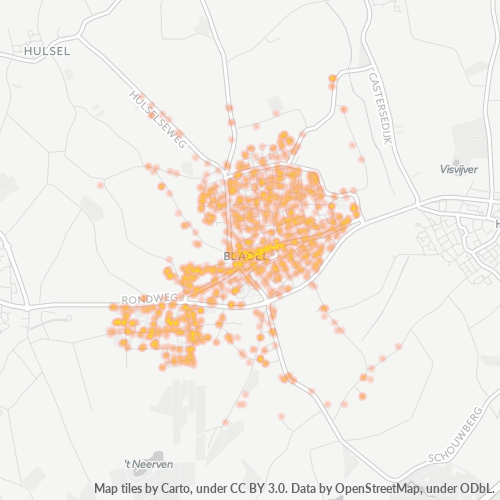 Heatmap voor postcode 5531
