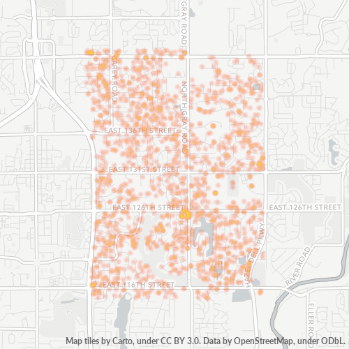 46033 Business Density Heatmap