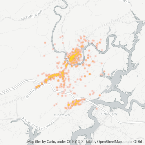 37748 Business Density Heatmap