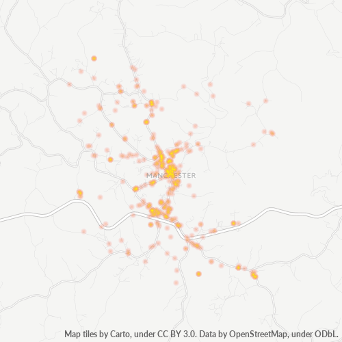 40962 Business Density Heatmap