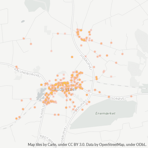 4291 Heatmap over forretningstæthed