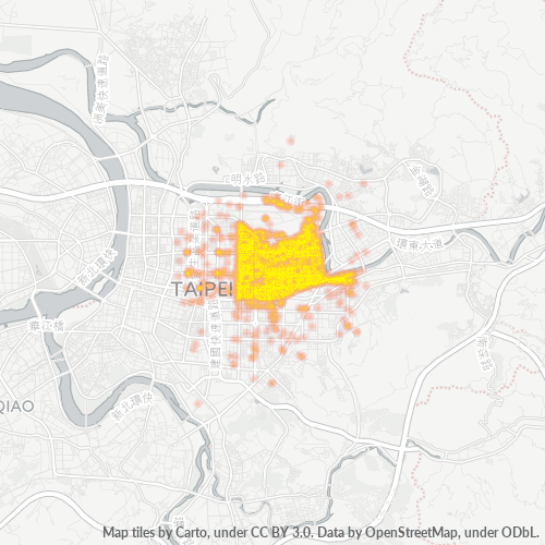 105 商業密度熱圖