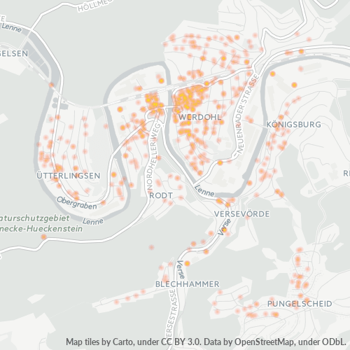 Heatmap für plz 58791