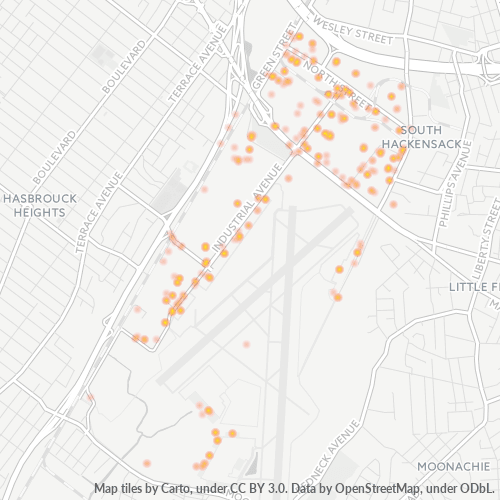 07608 Business Density Heatmap