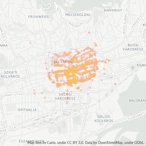 7621 Vállalati sűrűségi térkép