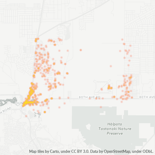 34432 Business Density Heatmap