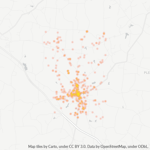27298 Business Density Heatmap