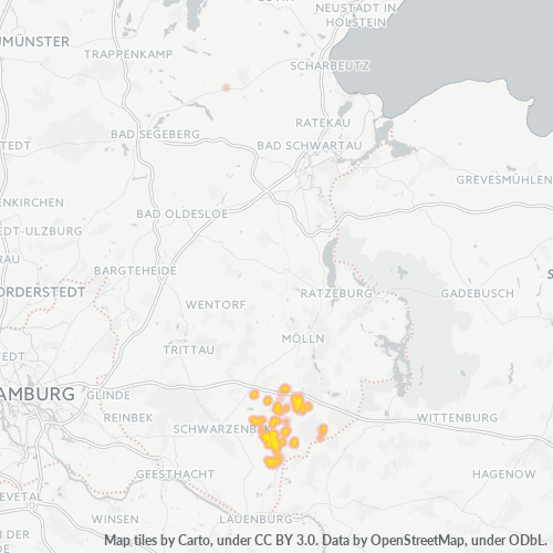 Heatmap für plz 21514