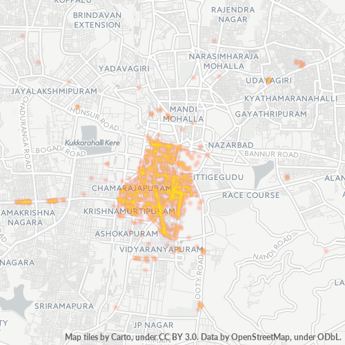 570004 व्यावसायिक घनत्व हीटमैप