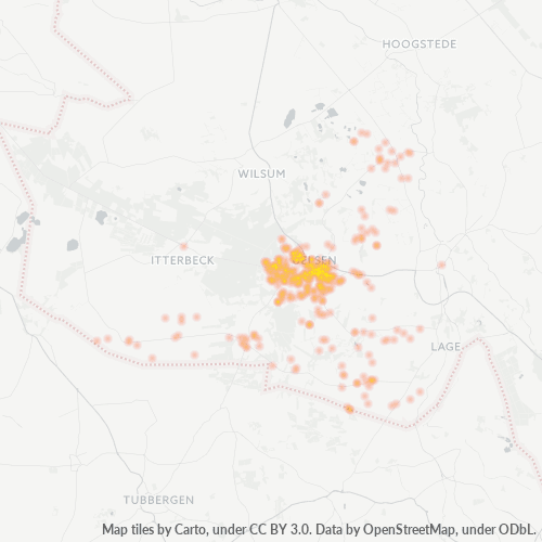 Heatmap für plz 49843