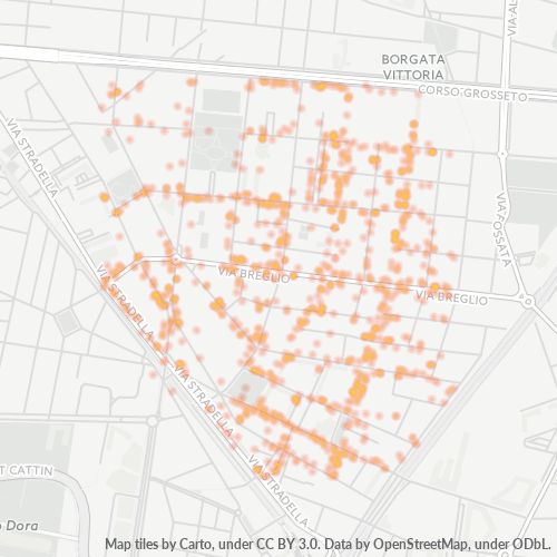 Mappa di calore per cap 10147