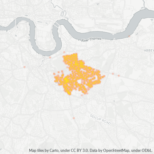 SE3 Business Density Heatmap