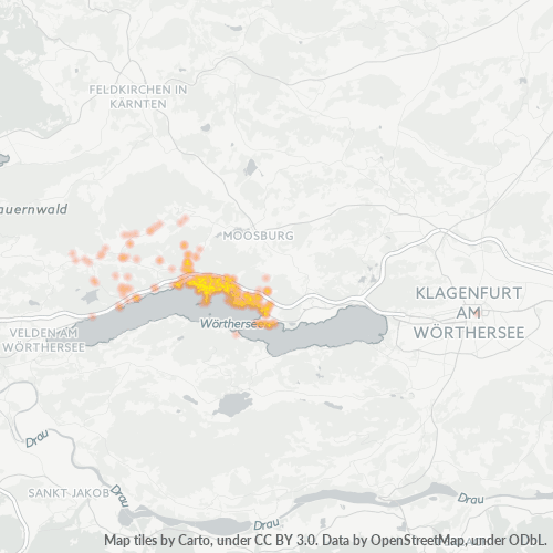 Heatmap für postleitzahl 9210