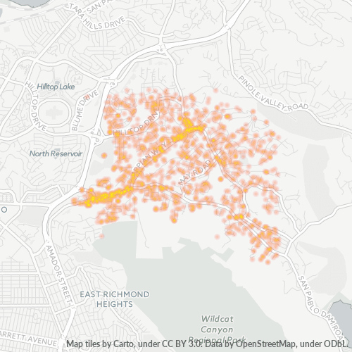 94803 Business Density Heatmap